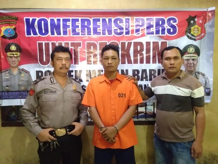 Curi Motor di Starban, Paris Dibekuk Tim Pegasus Polsek Medan Baru