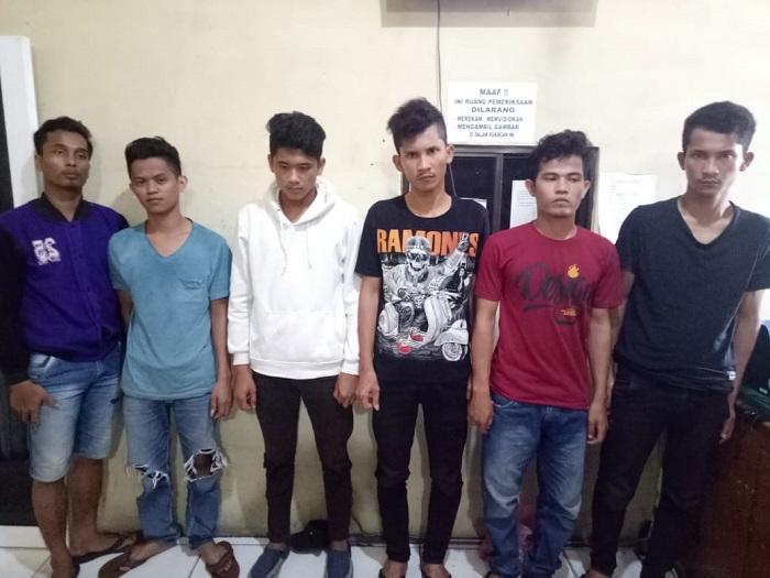 10 Anggota Geng Motor Diringkus Tim Pegasus Polrestabes Medan Bersama Polsek Medan Baru