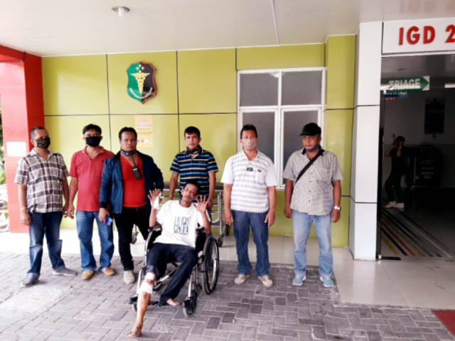 Polsek Kutalimbaru Tembak Seorang Komplotan Pencurian Mobil di Sei Mencirim