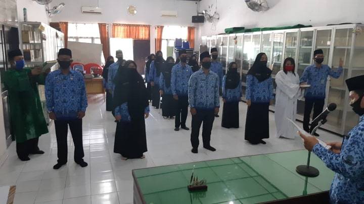 Sumpah Jabatan Kakankemenag Asahan Diikuti 33 Orang PNS Fungsional