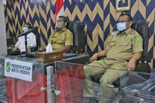 Pemko Medan dan Pemprov Sumut Bahas Pendistribusian Bansos untuk Warga Terdampak Covid-19