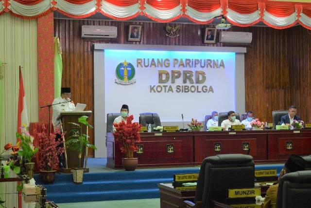 Wali Kota Sibolga Syarfi Hutauruk Sampaikan LKPJ TA 2019