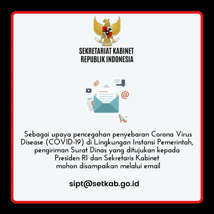 Sekretariat Kabinet Lakukan Pembatasan Alur Surat Dinas Masuk Secara Fisik 