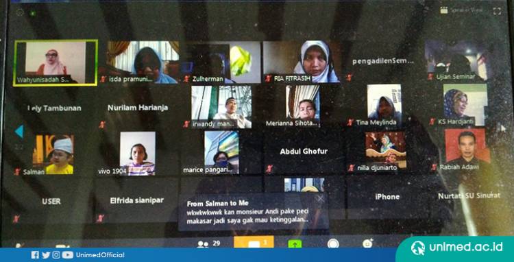 Prodi Bahasa Prancis Unimed Hadirkan Praktisi dari Prancis Saat Kuliah Umum Virtual