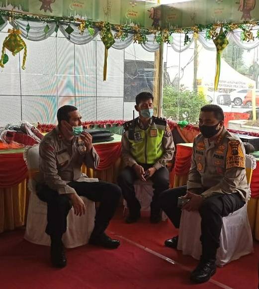Kapolrestabes Medan Kunjungi Pos Pam Manhattan, Masyarakat Harus Nyaman Berlebaran