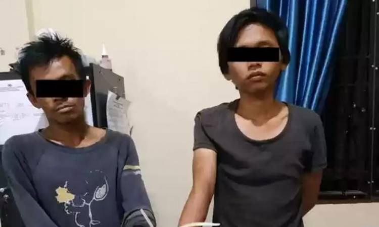 Polsek Tanah Karo Tangkap Dua Pria Nekat Pesta Sabu di Tengah Covid-19
