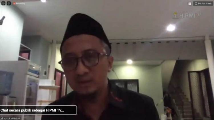 Ustadz Yusuf Mansur Tausiyah Online Bersama HIPMI, Pandemi Covid-19 Harus Bikin Pengusaha Tetap Berpikir Positif