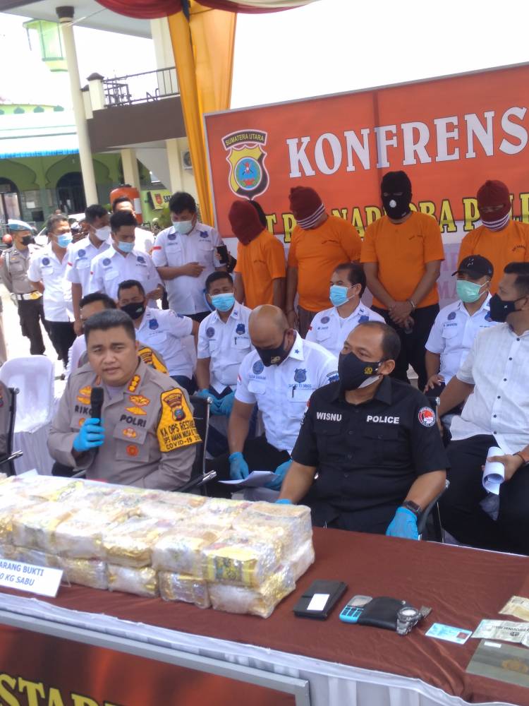 Selundupkan 40 Kilo Sabu, 4 Gembong Narkoba Lintas Malaysia-Aceh-Medan Ditangkap Polisi di Diski