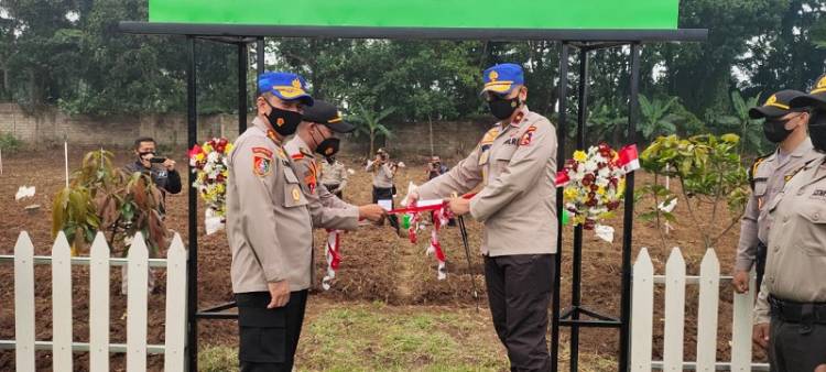 Ketahanan Pangan, Kasetukpa Lemdiklat Polri Resmikan Ginger Garden WSA 50