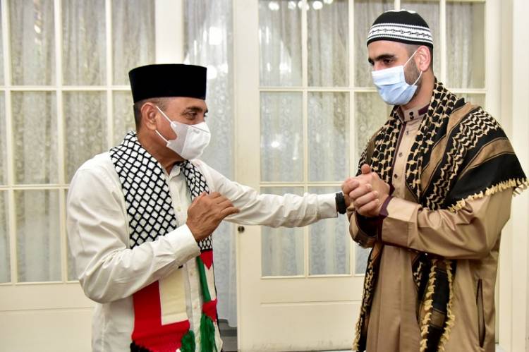 Edy Rahmayadi Sambut Baik Kunjungan Imam Masjid Palestina Syech Mahmoud