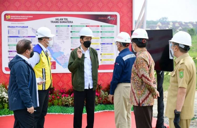 Presiden Tinjau Pembangunan Jalan Tol Pekanbaru &ndash; Bangkinang di Kabupaten Kampar Riau