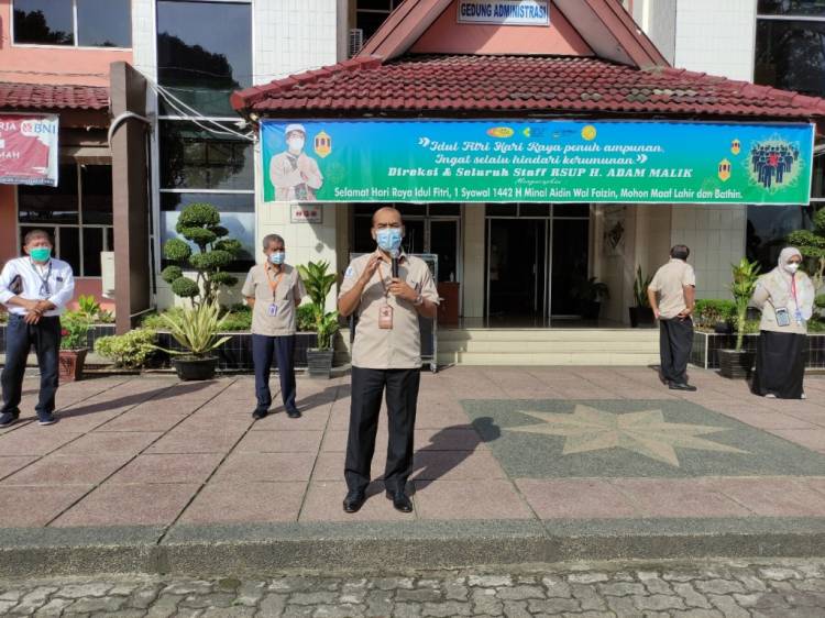 Antisipasi Penyebaran Covid-19, RS Adam Malik Ingatkan Disiplin Prokes