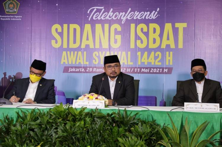 Hasil Sidang Isbat, Hari Raya Idul Fitri 1 Syawal 1442 H pada Kamis 13 Mei 2021