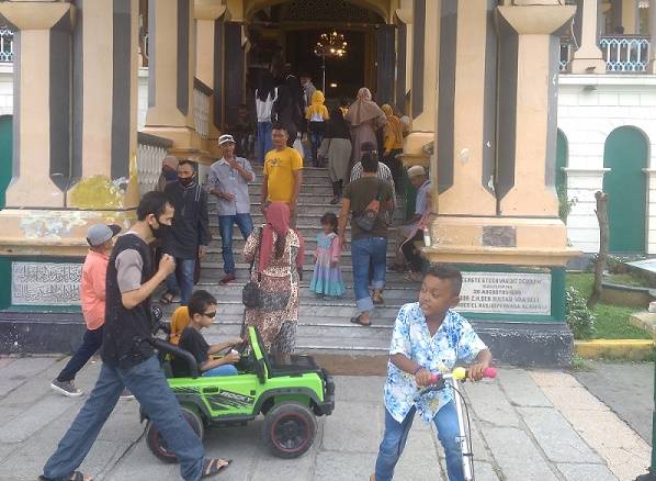 Libur Lebaran, Pengunjung di Istana Maimun Medan Alami Peningkatan