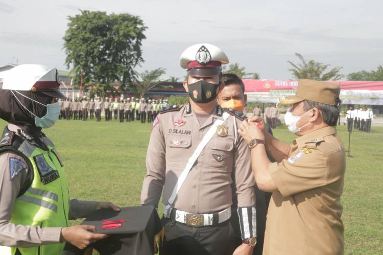 Polresta Deli Serdang Gelar Pasukan Ops Ketupat 2021