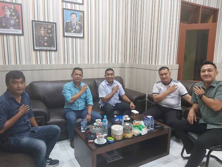 Ketua Pewarta Halal Bihalal Lebaran di Polresta Deli Serdang, Terapkan Prokes Covid-19