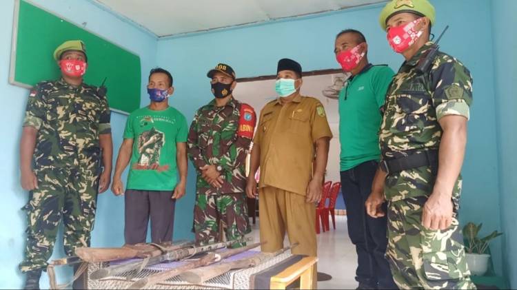 Terima Enam Pucuk Senjata Rakitan, Dandim Sambas Apresiasi Prestasi Babinsa