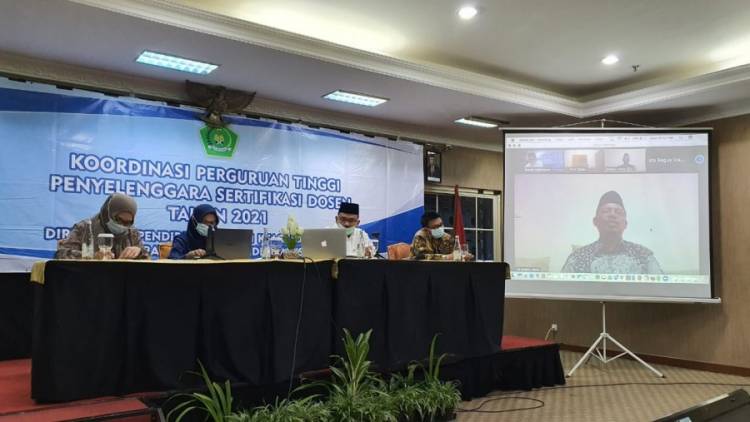 Rakor PTP Serdos, Kemenag Persiapkan Pelaksanaan Sertifikasi Dosen PTKI Tahun 2021