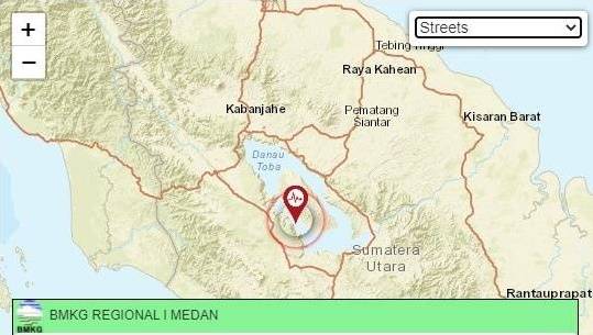 Kawasan Danau Toba Diguncang Gempa Bumi hingga 44 Kali