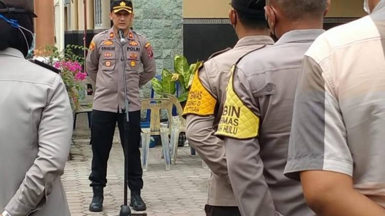 Polisi Kawal Kegiatan Sermon dan Rapat Parhaldo di Gereja HKBP Pabrik Tenun