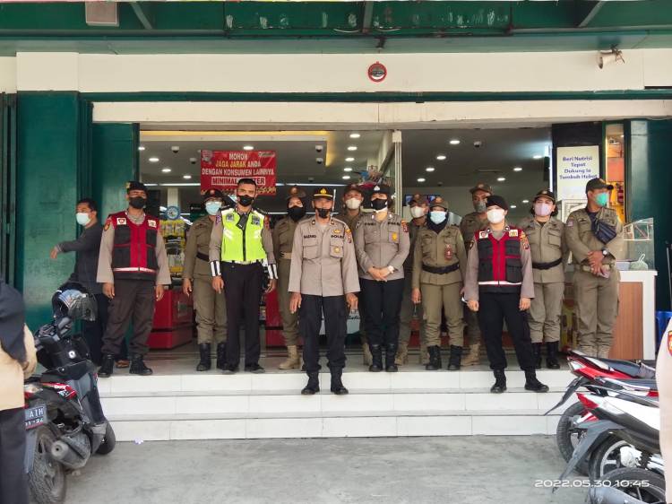 Polisi Gelar Operasi Yustisi di Pusat Perbelanjaan Jalan Aksara Medan 