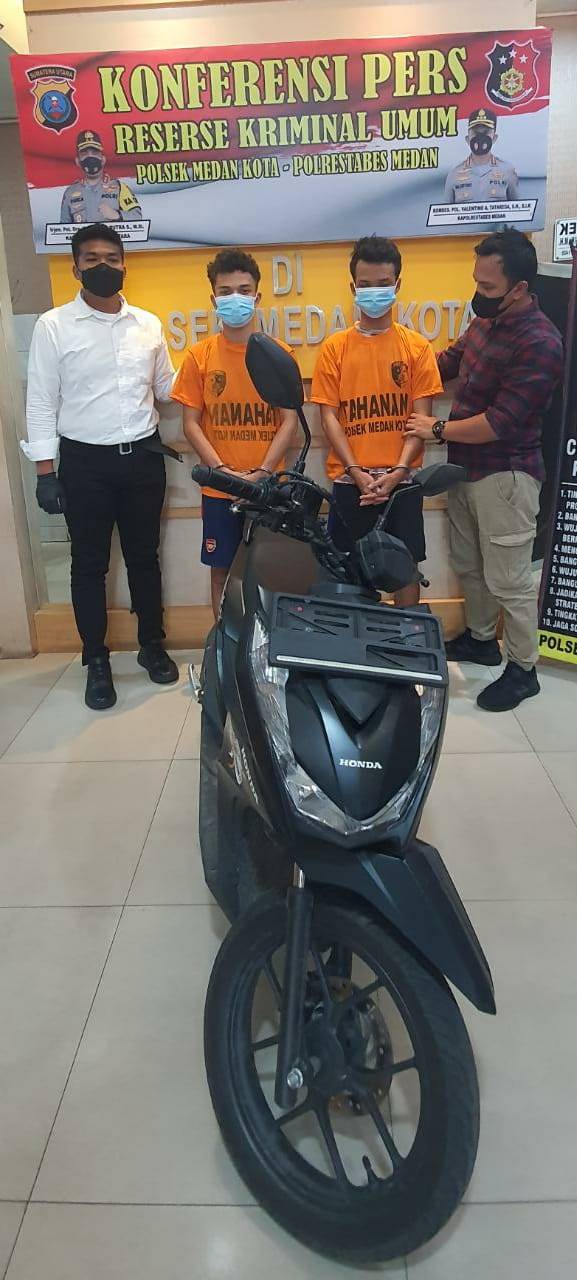 Dua Pelaku Curanmor di Jalan Sempurna Ditangkap Polisi
