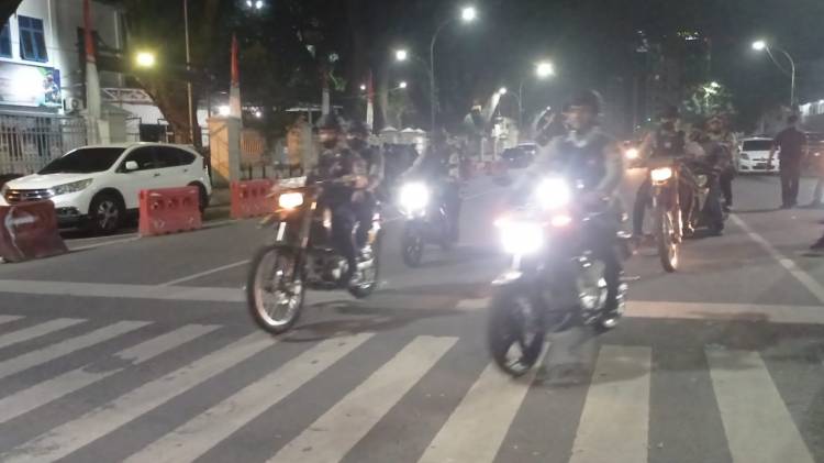 Cegah Premanisme dan Geng Motor, Polrestabes Medan Patroli di Wilayah Hukum Polsek Patumbak