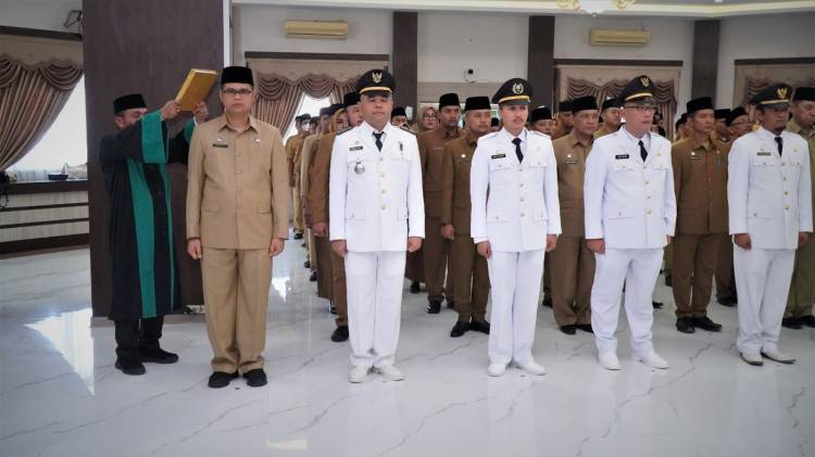 Sebanyak 79 Pejabat Eselon Jajaran Pemkab Langkat Dilantik, Ini Daftarnya