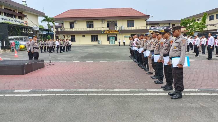 Kasat Binmas Polrestabes Medan Pimpin Apel Pagi, Ini Arahannya