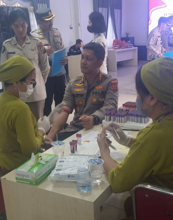 Kapolrestabes Medan Kembali Gelar Pemeriksaan Kesehatan Berkala kepada Personel