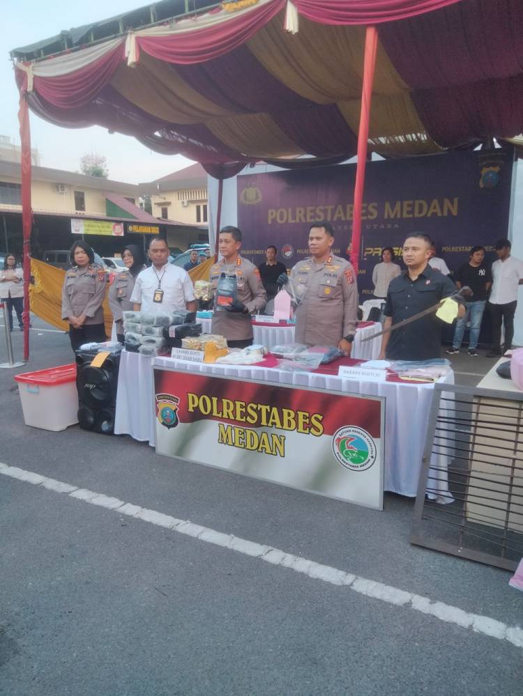 Bongkar penyelundupan Sabu Seberat 41 Kg Lebih, Polisi Ringkus Sejumlah Bandar Narkoba dan Pelaku Kejahatan Jalanan di Medan
