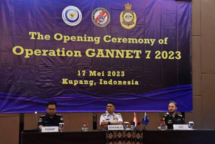 Bakamla RI Buka Operasi Gannet Ke-7 Bersama ABF dan KKP