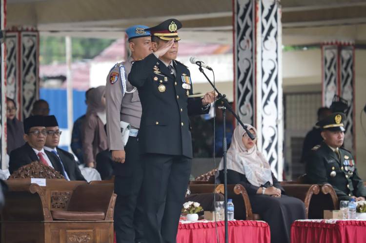 Peringatan Harkitnas ke-116 Kota Pematangsiantar, Kapolres Inspektur Upacara