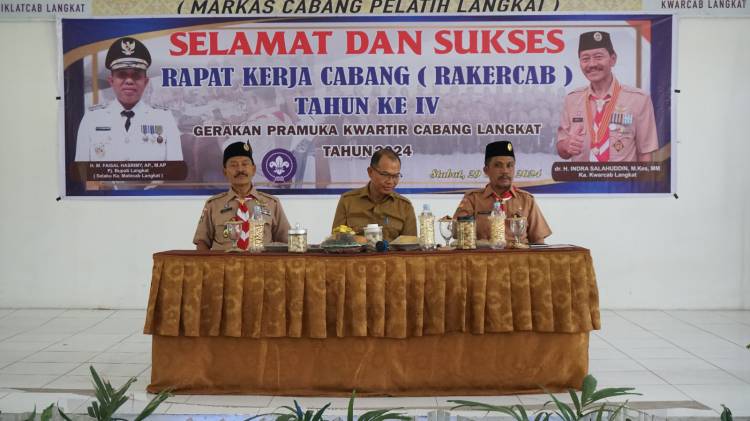 Hadiri Rakercab Ke IV Pramuka, Sekda Langkat Sampaikan Pesan Pj Bupati Langkat untuk Kwarcab Langkat