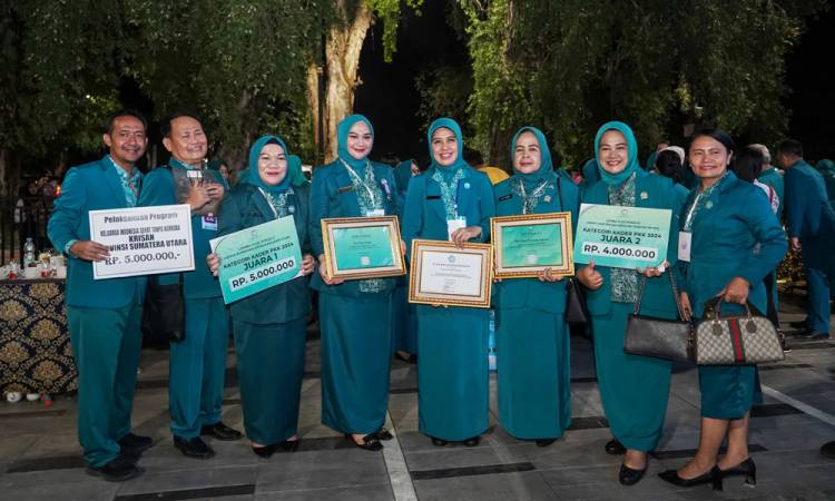 TP PKK Sumut Mendapat Penghargaan di HKG PKK Tingkat Nasional