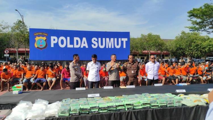 Selama Dua Pekan, Polda Sumut Tangkap 502 Tersangka Narkoba