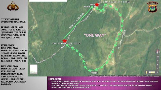 Inilah Pengalihan Rute Arus Lalin dari Siantar-Tobasa dan Sebaliknya