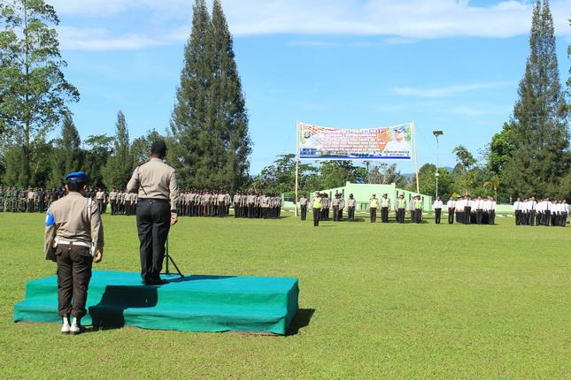 Kapolres Simalungun Pimpin Gelar Pasukan Ops Ramadniya Toba 2017