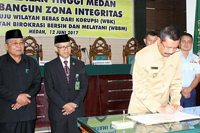 Gubsu dan Jajaran FKPD Tandatangani Sumut Bebas Korupsi, Birokrasi Bersih dan Melayani 