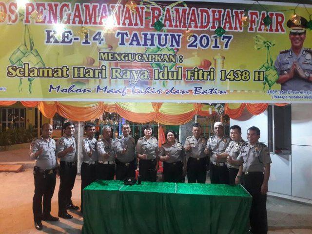 Polsek Medan Kota Dirikan Pos Pam di Arena Ramadhan Fair