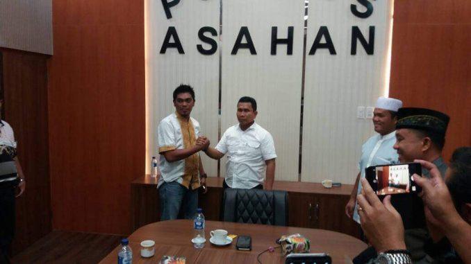 Polres Asahan Lakukan Mediasi Terkait Selisihpaham Antar Ormas PP dan IPK Asahan