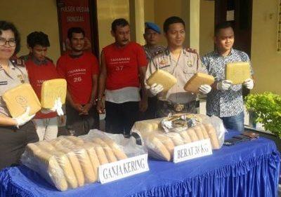 Lima Bandar Narkoba Jaringan Antar Provinsi Ditangkap Polsek Sunggal