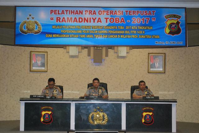 Ribuan Personel Poldasu Disiapkan untuk Amankan Ops Ramadniya Toba 2017