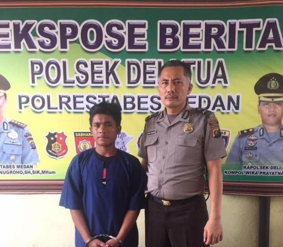 Cabuli Br Sembiring, Siregar Ditangkap Polsek Delitua