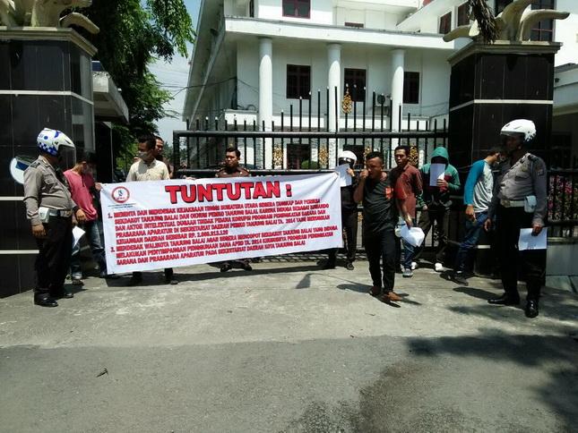 Pemuda dan Mahasiswa Tanjungbalai Aksi Desak Pengusutan Dugaan Korupsi di Pemko Tanjungbalai