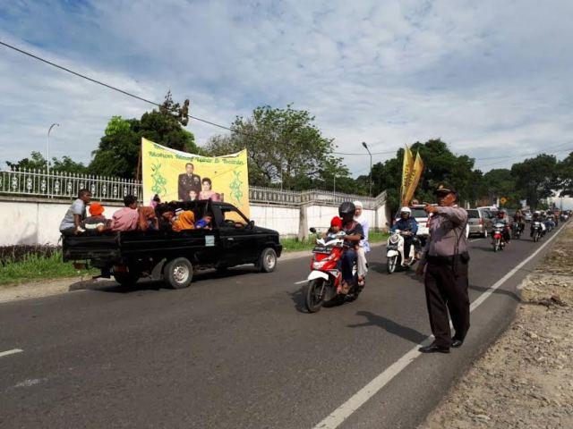 Kapolres Simalungun Pimpin Langsung Pengamanan Arus Lalin di Kota Wisata Parapat