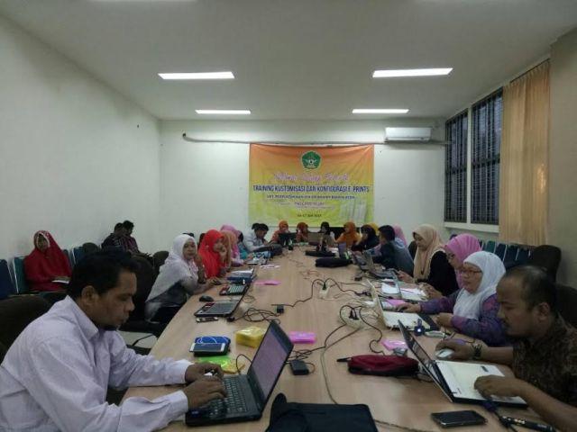 Pustakawan UIN Ar-Raniry Dibekali Training Kustomisasi dan Konfigurasi Eprint