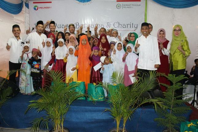 Buka Puasa Serikat Pekerja Pelindo 1 Bersama Anak Yatim