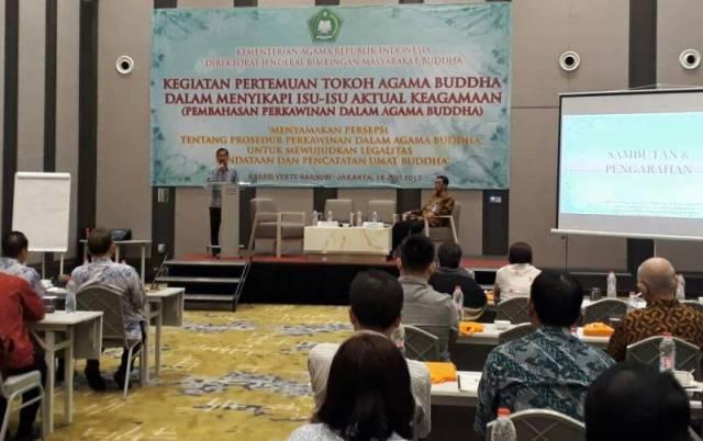 Banyak Masalah Perkawinan di Sumatera, Kemenag Gelar Pertemuan dengan Tokoh Agama Buddha 