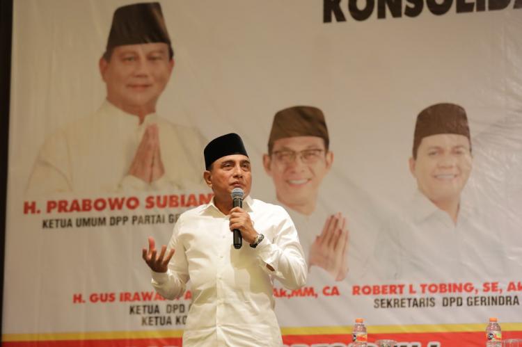 Bakar Semangat Kader Gerindra, Edy: Prabowo Cukup Kenal Siapa Saya